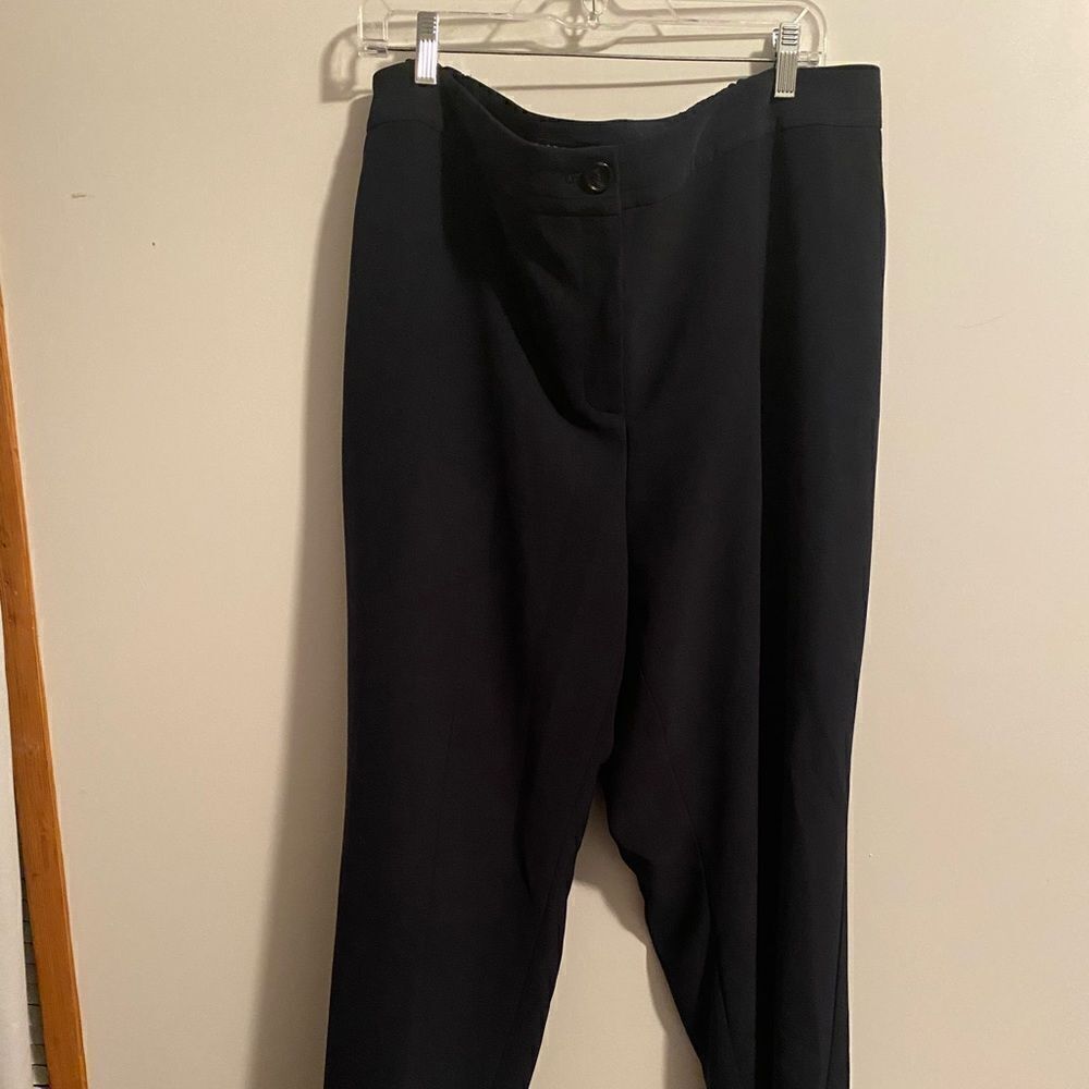 Talbots Plus Navy front zip trousers, size 20W
